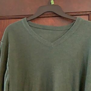 Green V Neck sweater
